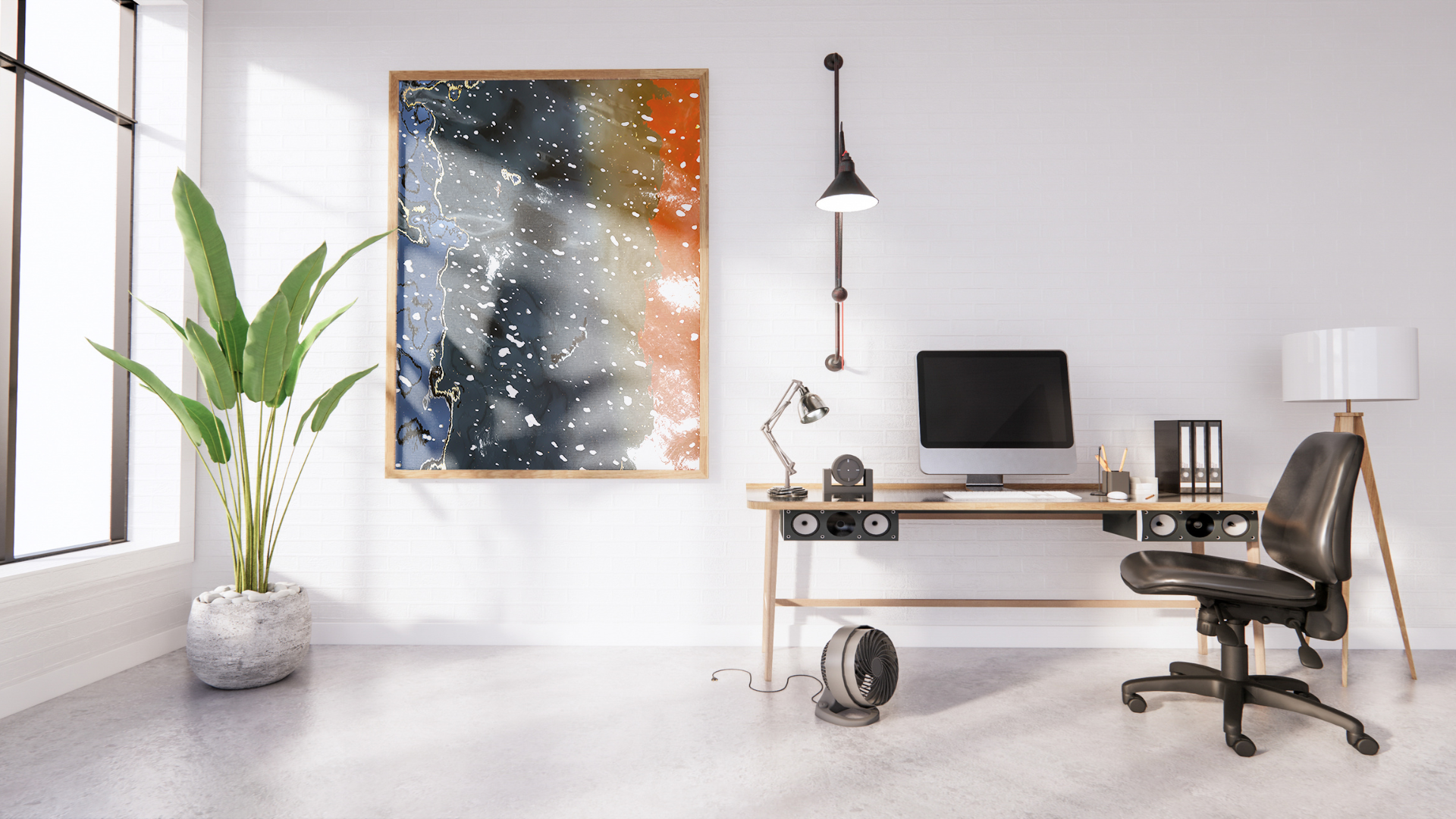 Whispering Amber original abstract contextualised office art modern decor photo print by Blair Montague Drake